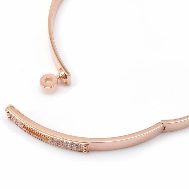 エルメス ブレスレット ケリー ブレスレット PM ダイヤモンド 61P 0.36ct K18PG サイズST HERMES バングル ジュエリー