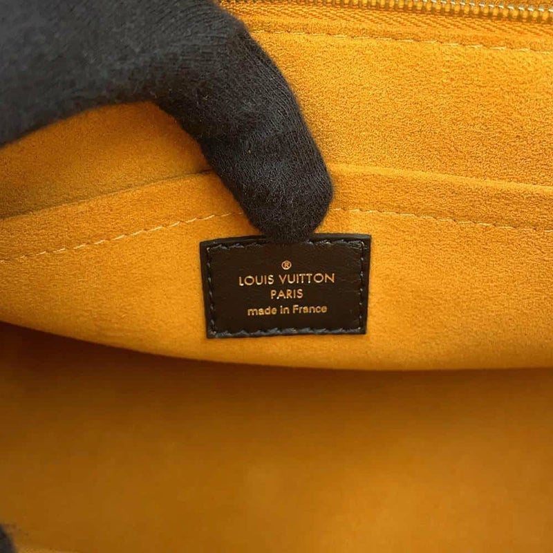 ルイヴィトン ハンドバッグ モノグラム・タフタージュ/カーフレザー オンマイサイドMM M53825 2wayバッグ 黒 ブラック