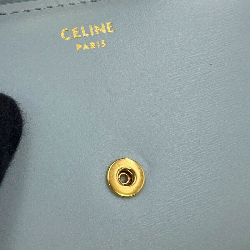セリーヌ 三つ折り財布 トリオンフ スモール フラップウォレット 10D783DPV CELINE 財布