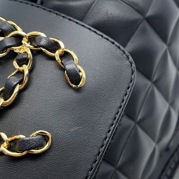 シャネル ショートブーツ マトラッセ ココマーク レースアップ レザー レディースサイズ35 G39516 CHANEL 靴 黒