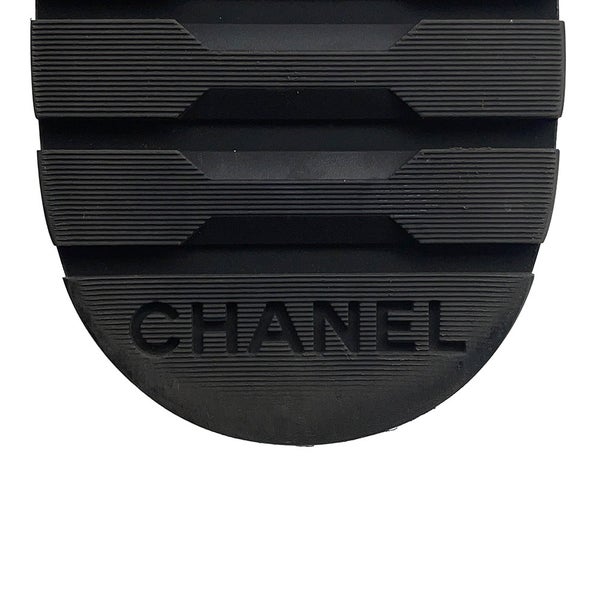 シャネル ショートブーツ マトラッセ ココマーク レースアップ レザー レディースサイズ35 G39516 CHANEL 靴 黒