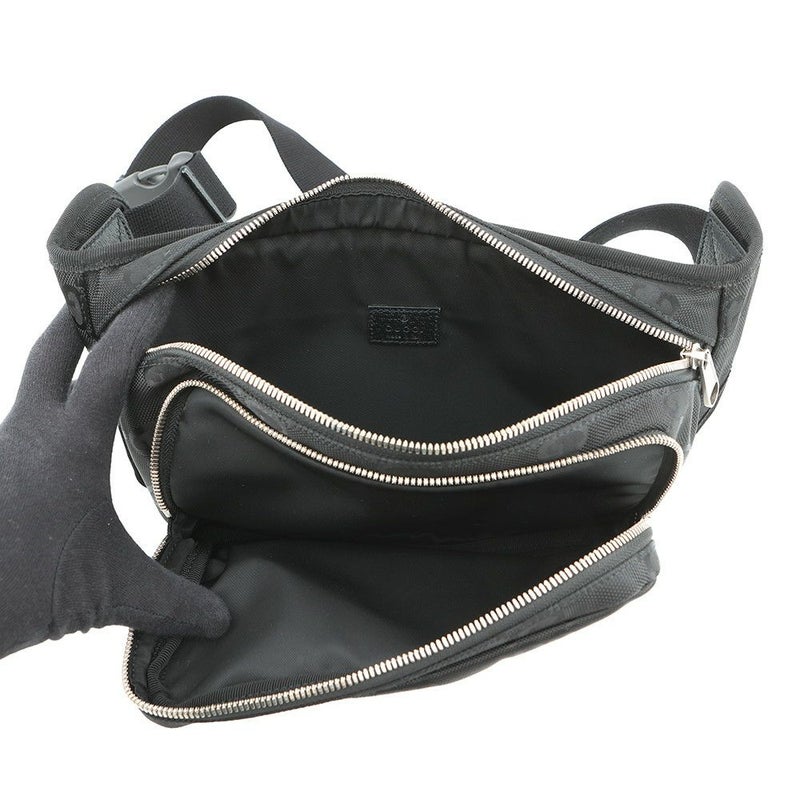 グッチ ボディバッグ  オフザグリッド GGナイロン 739376 GUCCI ウエストバッグ 黒