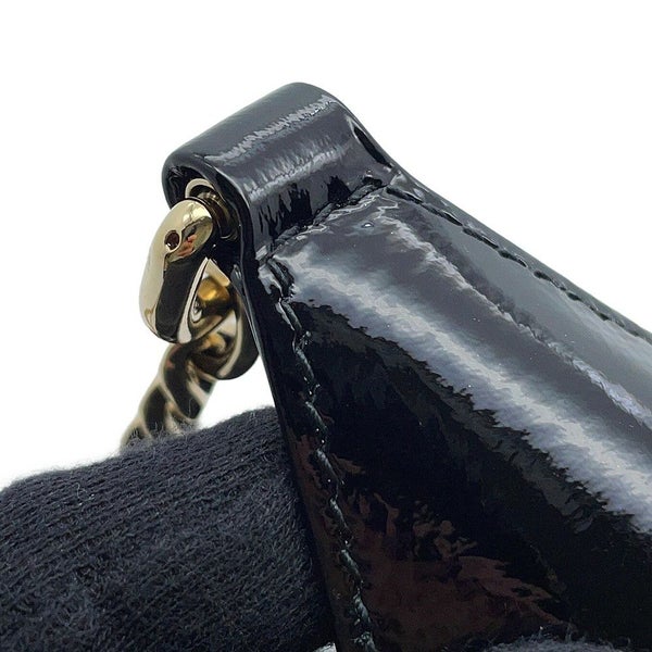 グッチ チェーンショルダーバッグ ジャッキー ミニ パテント エナメル 782889 GUCCI 黒
