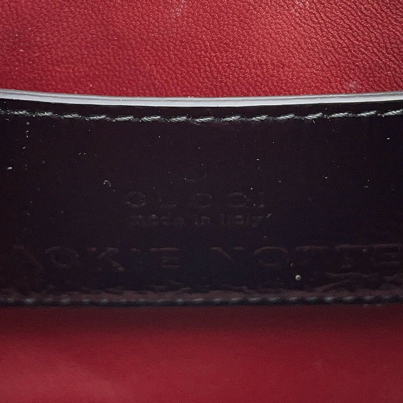 グッチ チェーンショルダーバッグ ジャッキー ミニ パテント エナメル 782889 GUCCI 黒