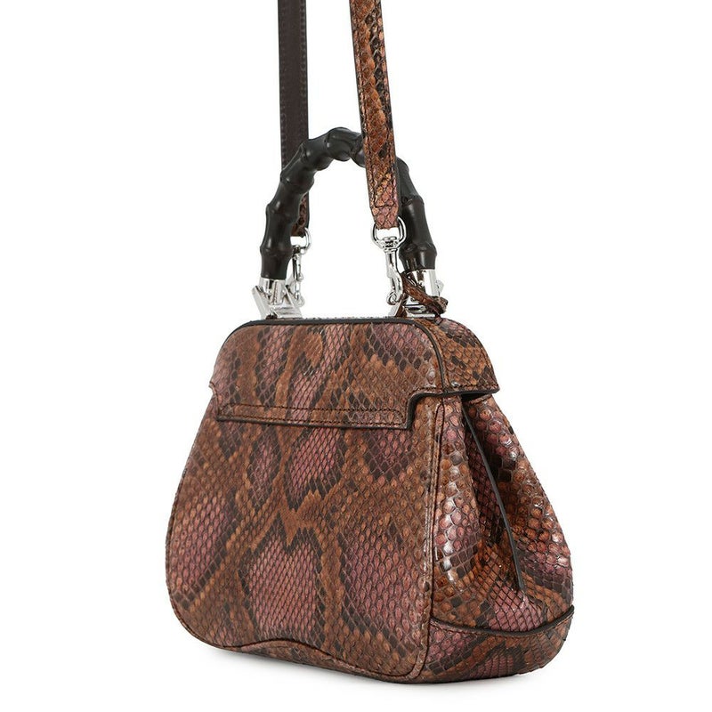 グッチ ハンドバッグ バンブー レディロック パイソン 353522 GUCCI 2way ショルダーバッグ