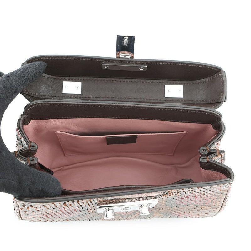 グッチ ハンドバッグ バンブー レディロック パイソン 353522 GUCCI 2way ショルダーバッグ