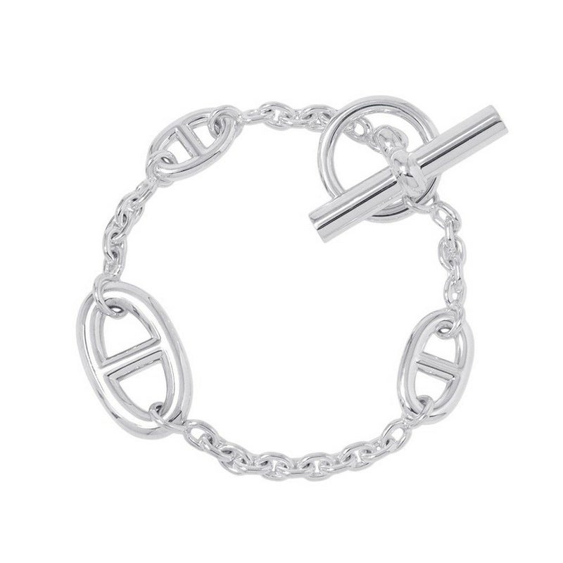 エルメス ブレスレット シェーヌダンクル ファランドール SV925シルバー サイズST HERMES ジュエリー