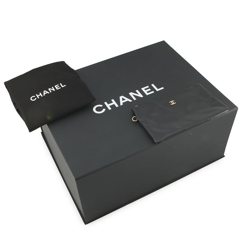 シャネル ハンドバッグ シャネル22 ミディアム シャイニーカーフレザー AS3261 CHANEL バッグ ショルダーバッグ 黒