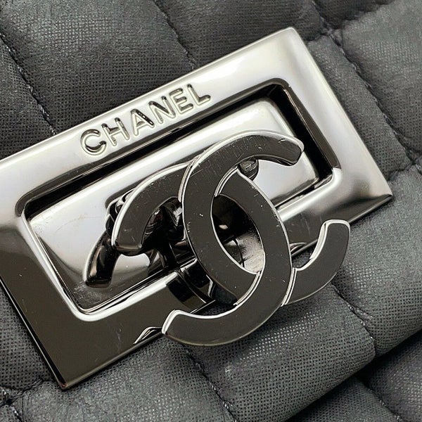 シャネル チェーンショルダーバッグ ココマーク チョコバー ダブルチェーン ラムスキン A92550 CHANEL