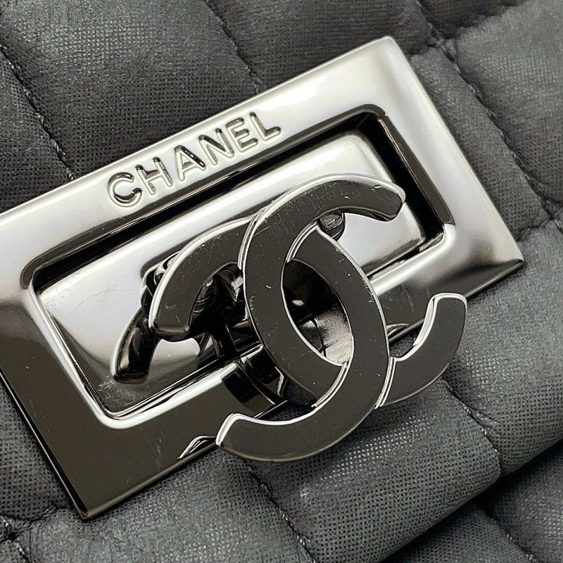 シャネル チェーンショルダーバッグ ココマーク チョコバー ダブルチェーン ラムスキン A92550 CHANEL