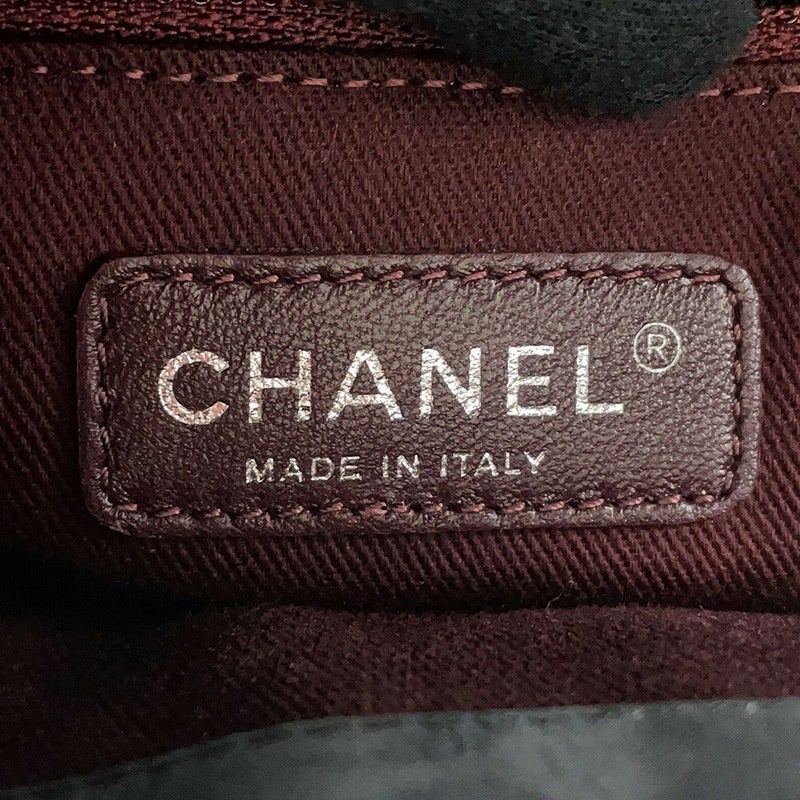 シャネル チェーンショルダーバッグ ココマーク チョコバー ダブルチェーン ラムスキン A92550 CHANEL