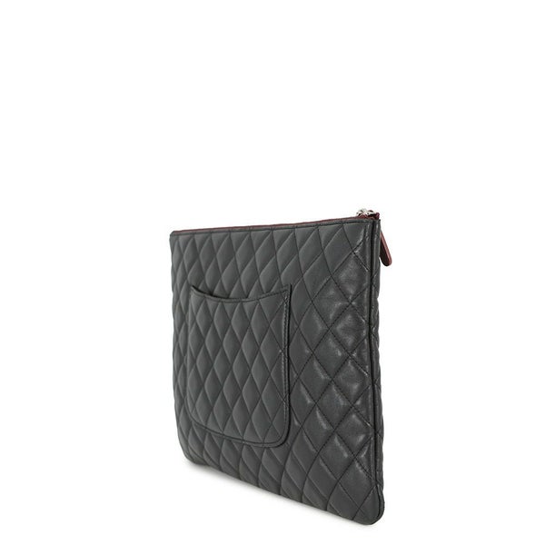 シャネル クラッチバッグ マトラッセ ココマーク ラムスキン A82552 CHANEL バッグ ポーチ