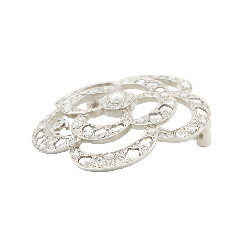 シャネル ブローチ ココマーク カメリア ラインストーン フェイクパール ABF233 CHANEL アクセサリー