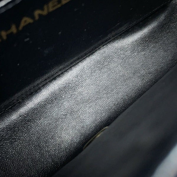 シャネル チェーンショルダーバッグ マトラッセ25 ココマーク ダイアナ キャビアスキン A01165 CHANEL 黒