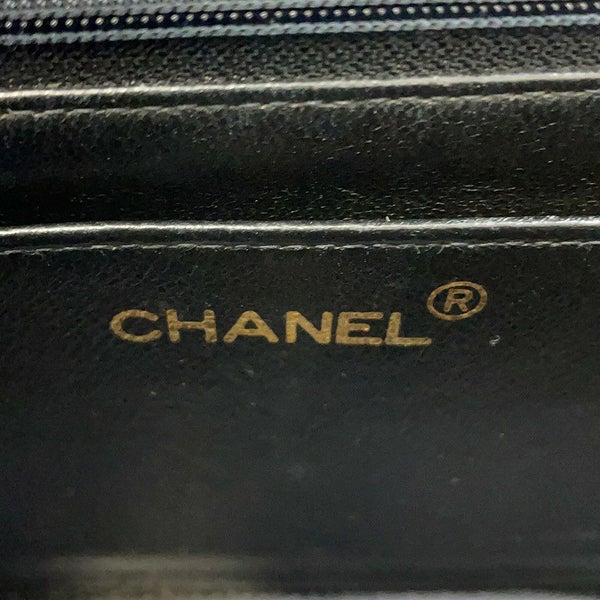 シャネル チェーンショルダーバッグ マトラッセ25 ココマーク ダイアナ キャビアスキン A01165 CHANEL 黒