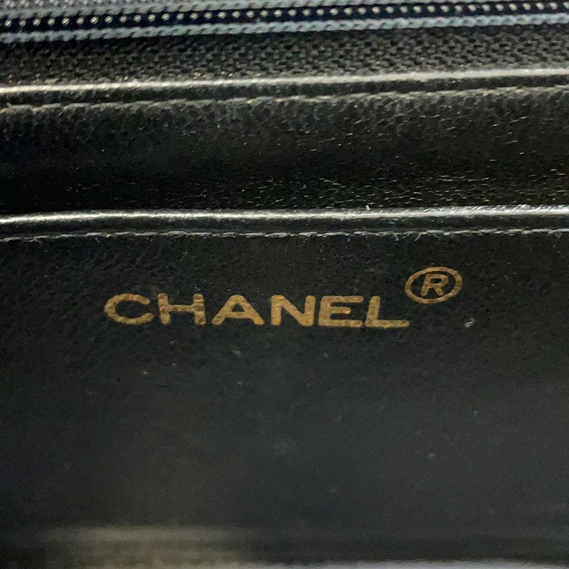 シャネル チェーンショルダーバッグ マトラッセ25 ココマーク ダイアナ キャビアスキン A01165 CHANEL 黒