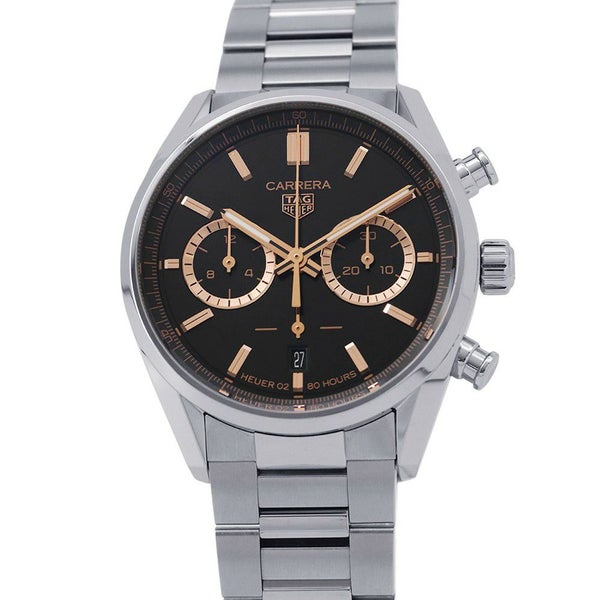 タグホイヤー カレラ キャリバーホイヤー02 クロノグラフ ジャパンリミテッドエディション 黒文字盤