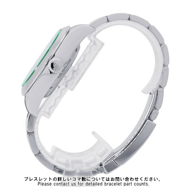 ロレックス ミルガウス グリーンガラス ランダムシリアル ルーレット 116400GV ROLEX 腕時計 黒文字盤