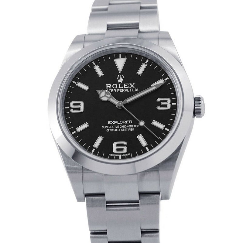 ロレックス エクスプローラー1 ランダムシリアル ルーレット 214270 ROLEX 腕時計 黒文字盤