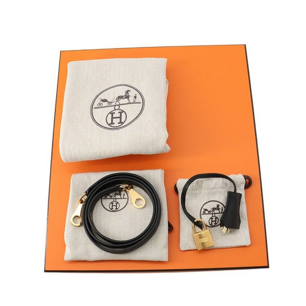 エルメス ケリー25 外縫い トリコロール エコルセ/ブラック/エトゥープ/ゴールド金具 エプソン W刻印 2wayショルダー