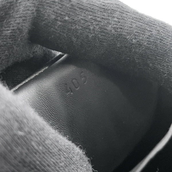 エルメス スニーカー キッド レザー メンズ40.5 HERMES靴 黒 白