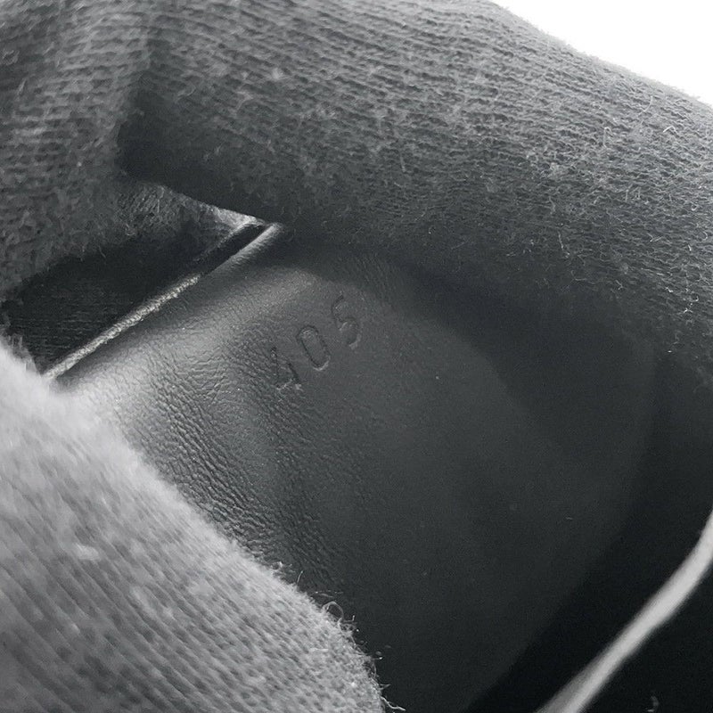 エルメス スニーカー キッド レザー メンズ40.5 HERMES靴 黒 白