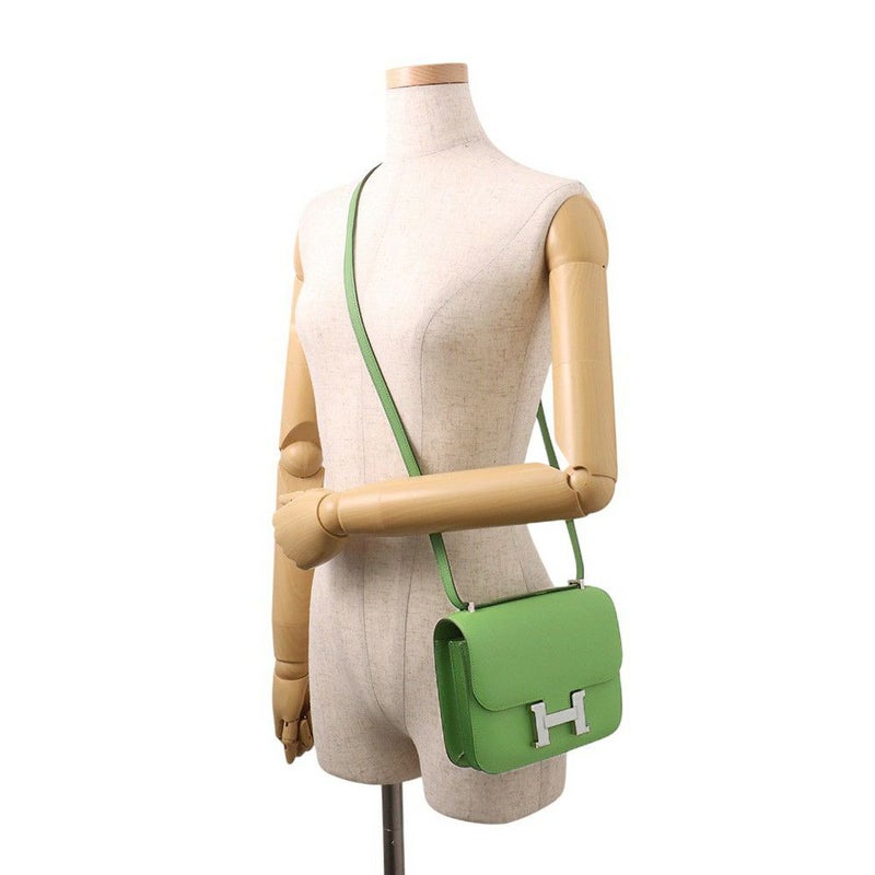 エルメス ミニ コンスタンス3 ミロワール ヴェールユッカ/シルバー金具/ホワイトラッカー金具 エプソン W刻印