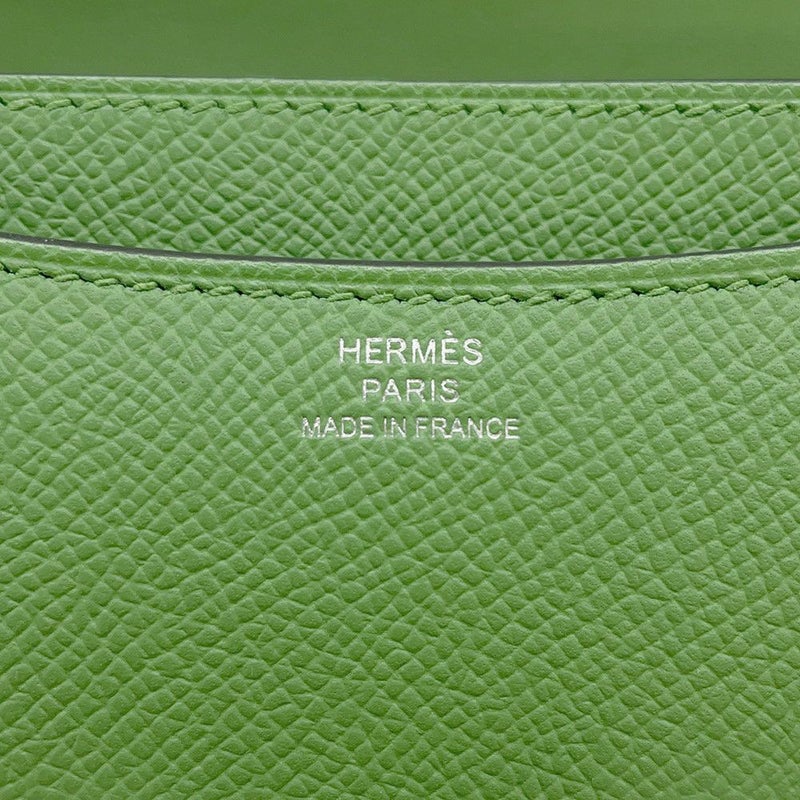 エルメス ミニ コンスタンス3 ミロワール ヴェールユッカ/シルバー金具/ホワイトラッカー金具 エプソン W刻印