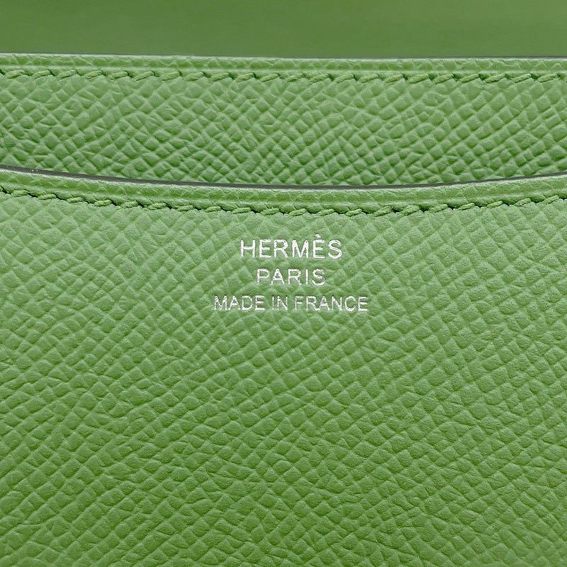 エルメス ミニ コンスタンス3 ミロワール ヴェールユッカ/シルバー金具/ホワイトラッカー金具 エプソン W刻印