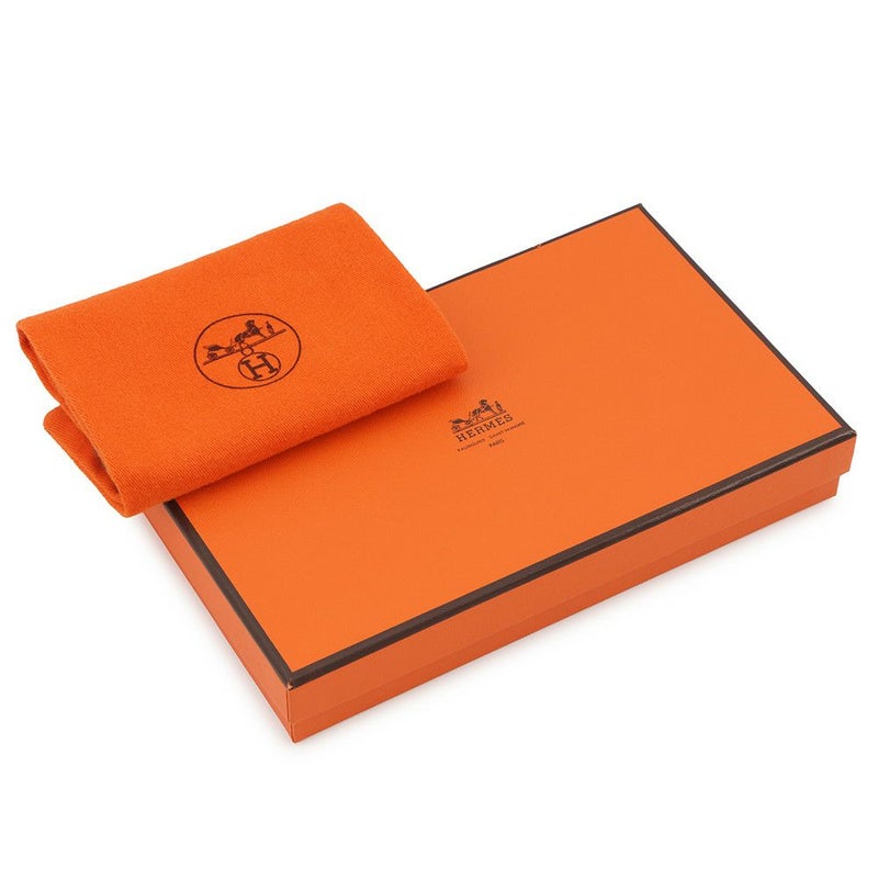 エルメス 二つ折り財布 ベアンコンパクト フューシャピンク/シルバー金具 リザード □I刻印