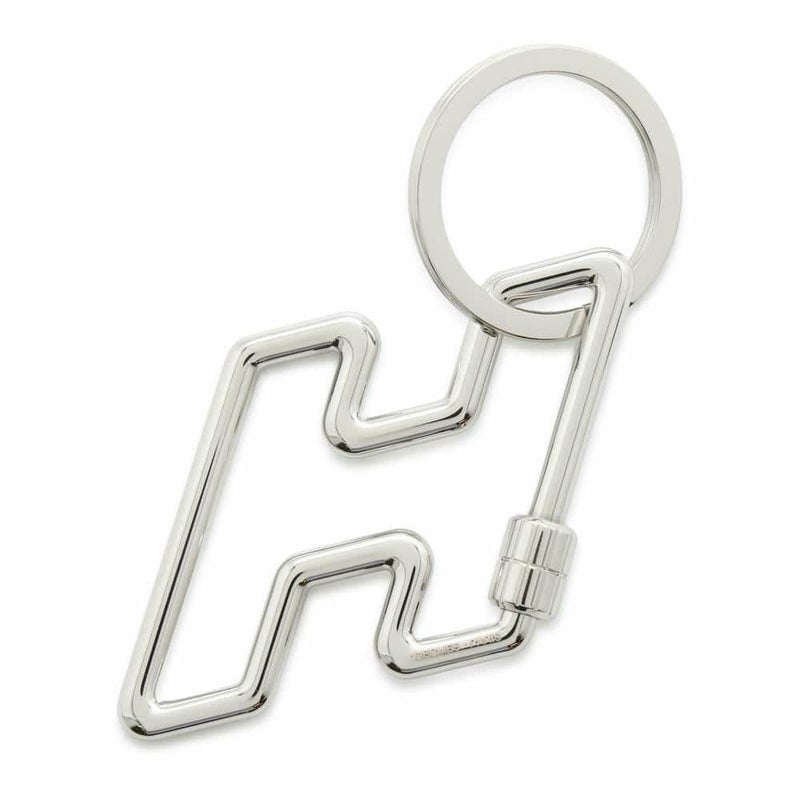 エルメス キーホルダー H・トゥ・スピード シルバー金具 HERMES キーリング