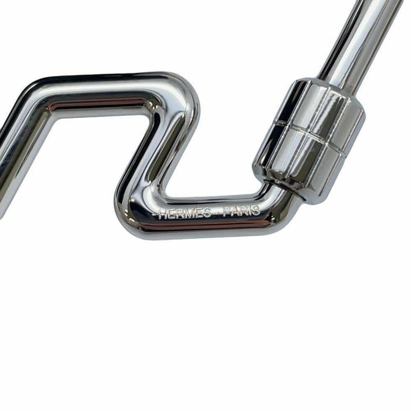 エルメス キーホルダー H・トゥ・スピード シルバー金具 HERMES キーリング