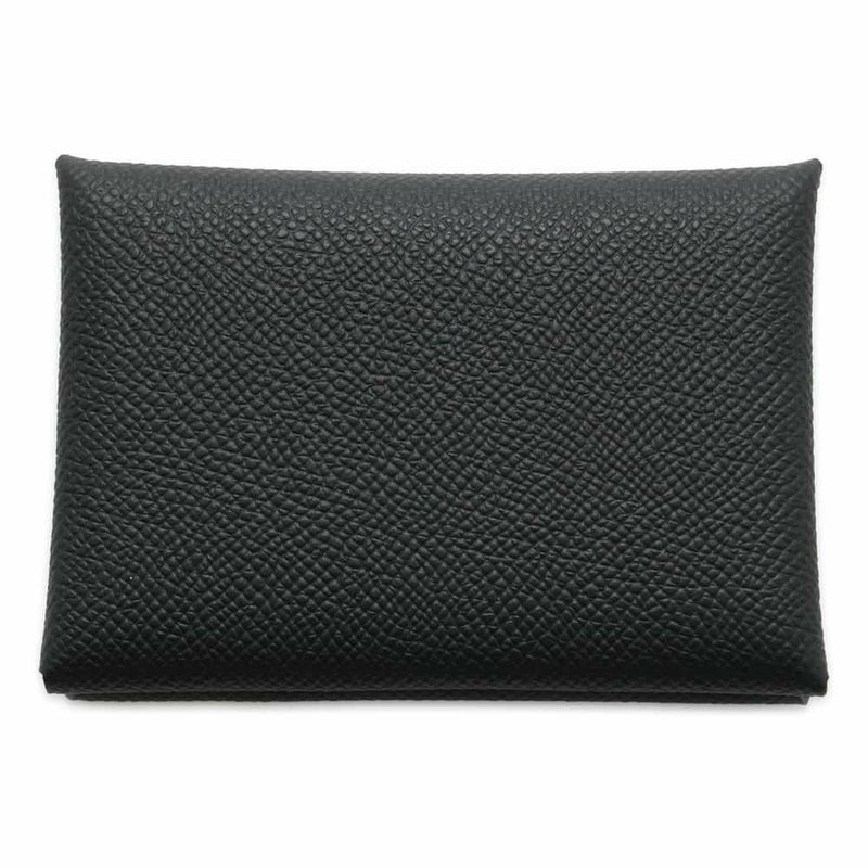 エルメス コインケース カルヴィ デュオ ブラック/シルバー金具 エプソン W刻印 黒