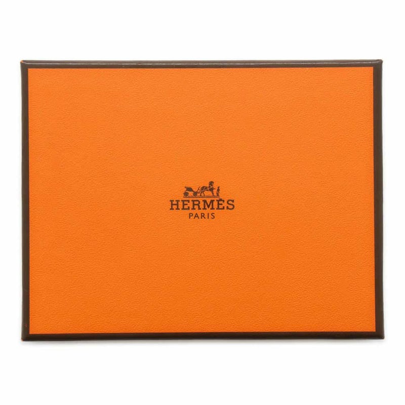 エルメス カルメン トリコロール ライム/クレ/ヴェールフィズ/シルバー金具 ラムスキン B刻印