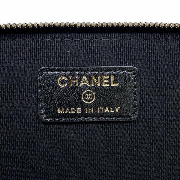 シャネル チェーンショルダーバッグ マトラッセ ココマーク ヴァニティケース ラムスキン AP2199  バニティ 黒