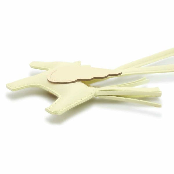 エルメス バッグチャーム ロデオPM ペガサス ジョーヌミルトン ラムスキン W刻印