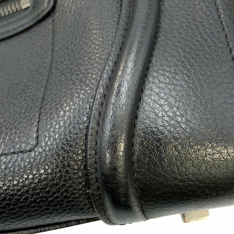 セリーヌ ハンドバッグ ラゲージ ショッパー ミニ 165213 CELINE トートバッグ 黒