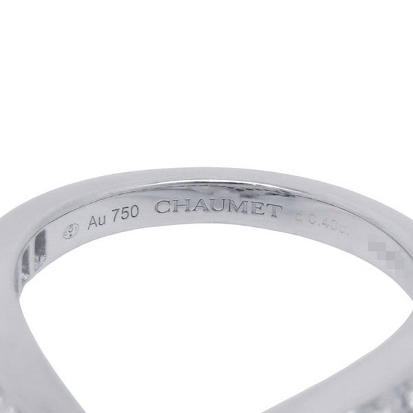 ショーメ リング ジョゼフィーヌ エグレット ダイヤ 24P 計0.40ct/養殖アコヤパール 3P 計1.05ct K18WG サイズ52 083290