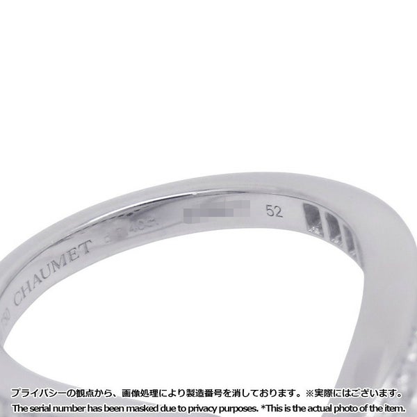 ショーメ リング ジョゼフィーヌ エグレット ダイヤ 24P 計0.40ct/養殖アコヤパール 3P 計1.05ct K18WG サイズ52 083290