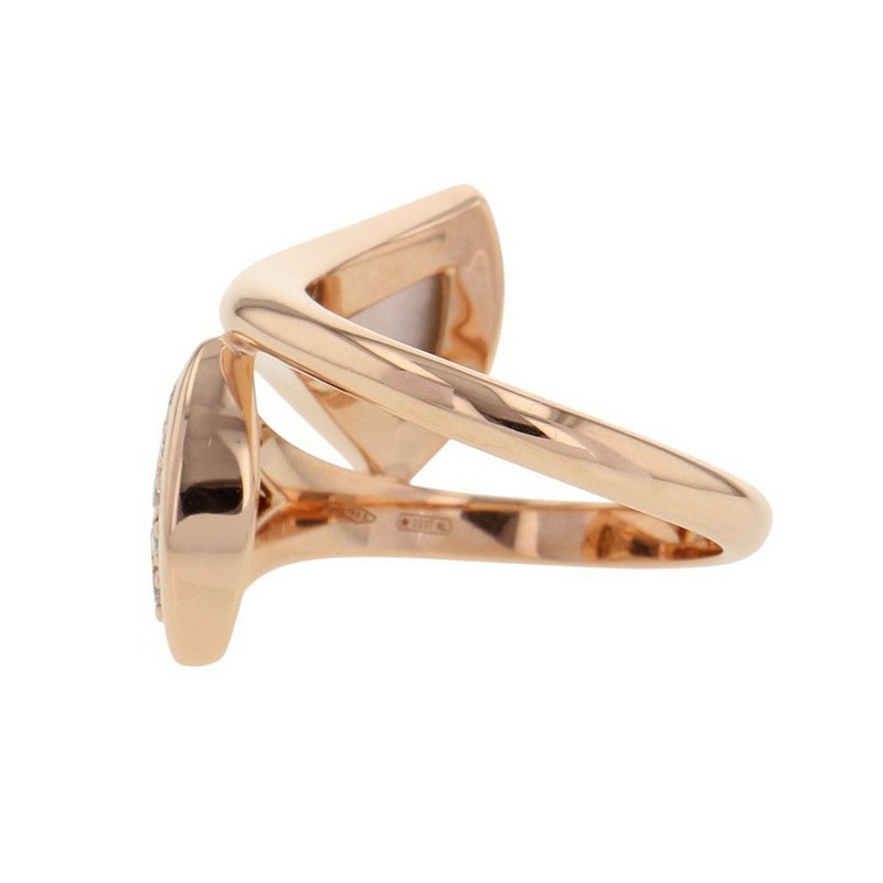 ブルガリ リング ディーヴァ ドリーム リング ダイヤモンド/マザーオブパール K18PGピンクゴールド サイズ約12号 BVLGARI 指輪