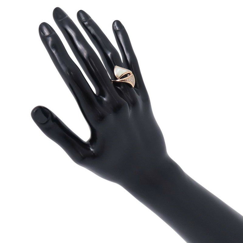 ブルガリ リング ディーヴァ ドリーム リング ダイヤモンド/マザーオブパール K18PGピンクゴールド サイズ約12号 BVLGARI 指輪