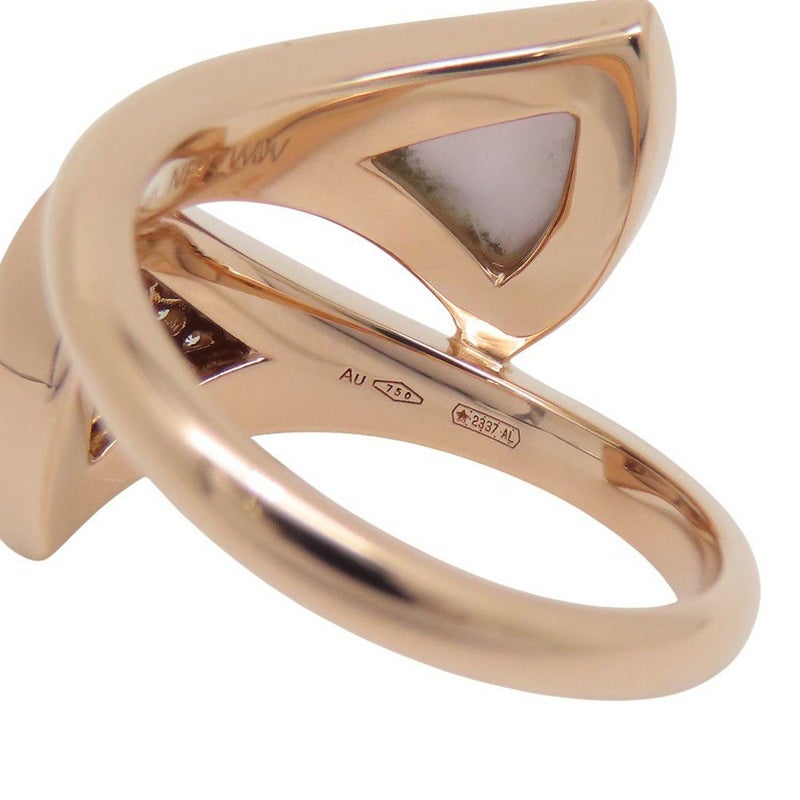 ブルガリ リング ディーヴァ ドリーム リング ダイヤモンド/マザーオブパール K18PGピンクゴールド サイズ約12号 BVLGARI 指輪