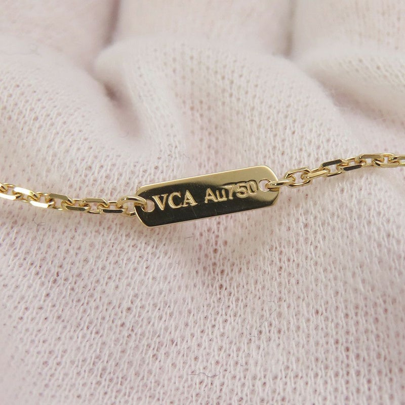 ヴァンクリーフ&アーペル ネックレス ヴィンテージ アルハンブラ ペンダント ブルーアゲート K18YGイエローゴールド VCARP9SY00