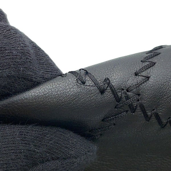 シャネル チェーンショルダーバッグ マトラッセ ココマーク ウルトラステッチ ダブルチェーン レザー CHANEL A50853 黒