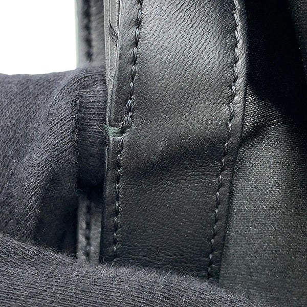 シャネル チェーンショルダーバッグ マトラッセ ココマーク ウルトラステッチ ダブルチェーン レザー CHANEL A50853 黒