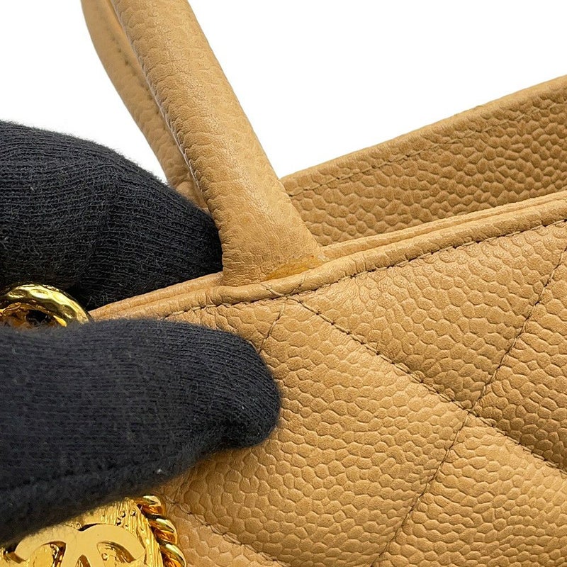 シャネル トートバッグ 復刻トート ココマーク マトラッセ キャビアスキン A01804 CHANEL