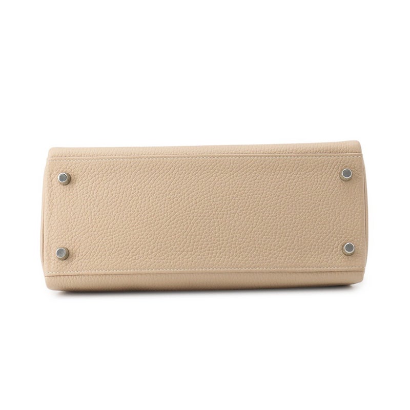 エルメス ハンドバッグ ケリー28 内縫い トレンチ/シルバー金具 トリヨンクレマンス Z刻印 2wayショルダー