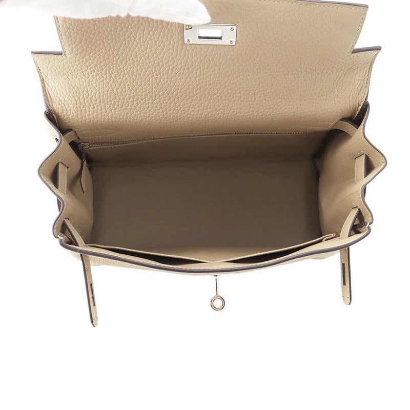 エルメス ハンドバッグ ケリー28 内縫い トレンチ/シルバー金具 トリヨンクレマンス Z刻印 2wayショルダー