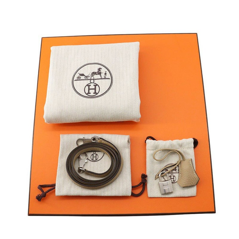 エルメス ハンドバッグ ケリー28 内縫い トレンチ/シルバー金具 トリヨンクレマンス Z刻印 2wayショルダー