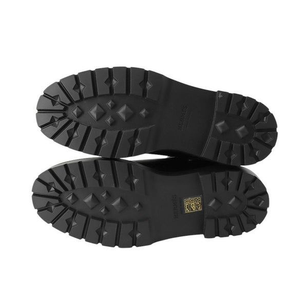 エルメス ショートブーツ ジェフ レザー メンズサイズ41 HERMES 靴 黒